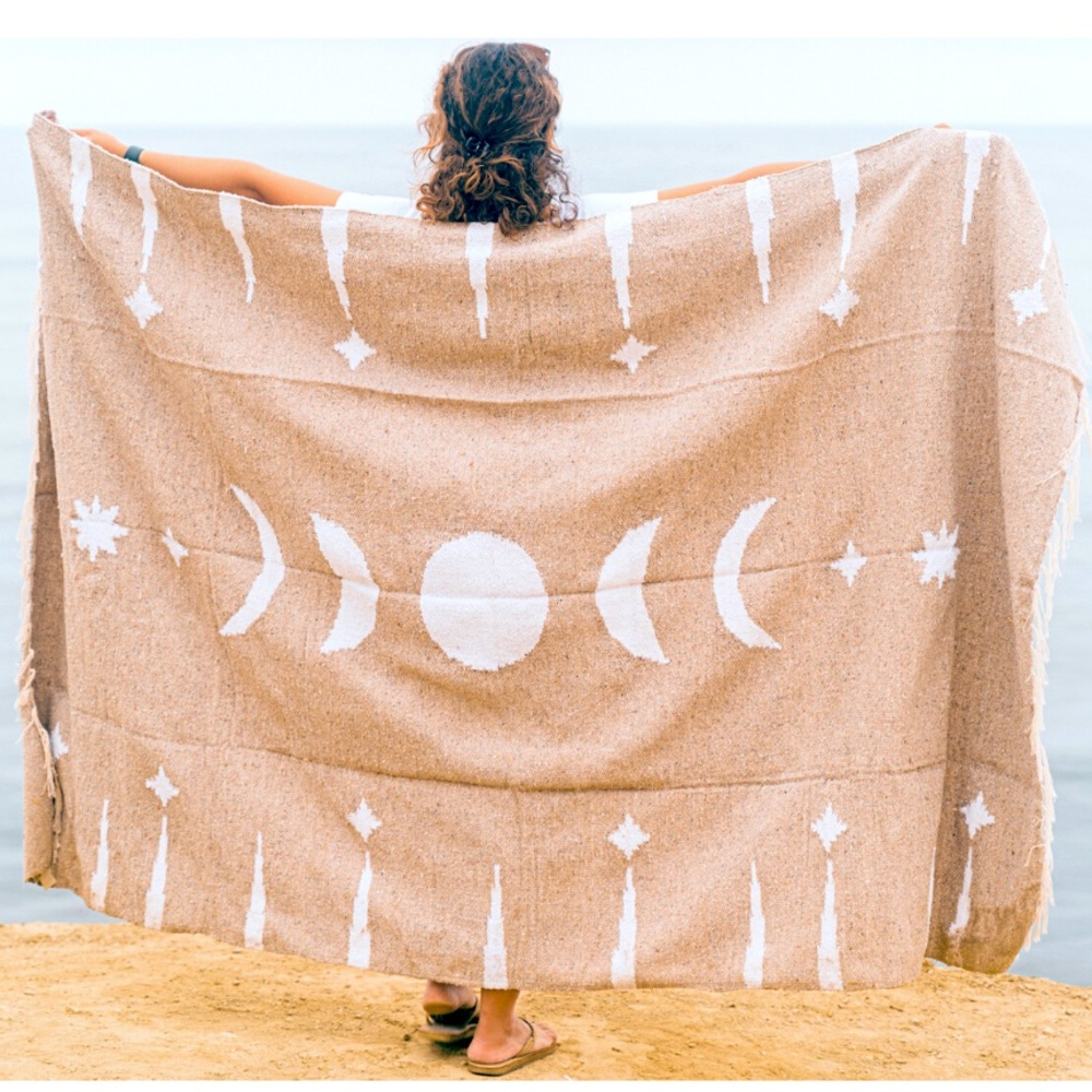 Moon Phases Blanket - Mexican Yoga Blanket